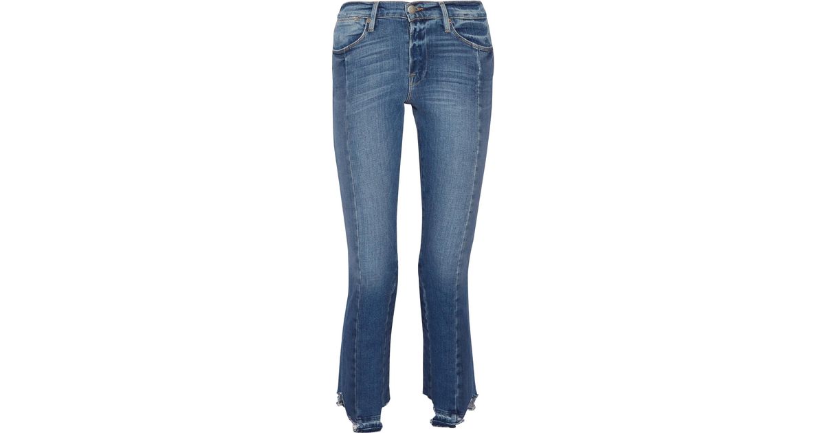 FRAME High Mix Straightleg Jeans in Blue Lyst